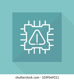 Circuit vector line icon