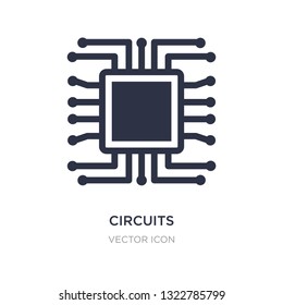 circuits icon on white background. Simple element illustration from Hardware concept. circuits sign icon symbol design.