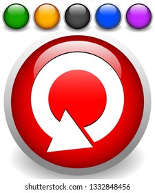 Circular 360 degree arrow icon, Phase, cycle, restart and similar concepts