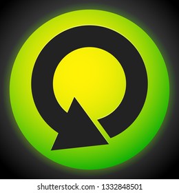 Circular 360 degree arrow icon, Phase, cycle, restart and similar concepts