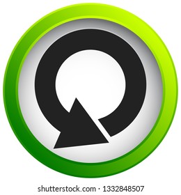 Circular 360 degree arrow icon, Phase, cycle, restart and similar concepts