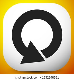 Circular 360 degree arrow icon, Phase, cycle, restart and similar concepts