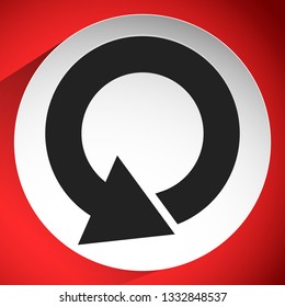 Circular 360 degree arrow icon, Phase, cycle, restart and similar concepts