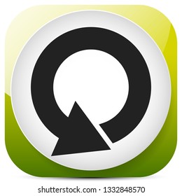 Circular 360 degree arrow icon, Phase, cycle, restart and similar concepts