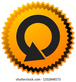 Circular 360 degree arrow icon, Phase, cycle, restart and similar concepts