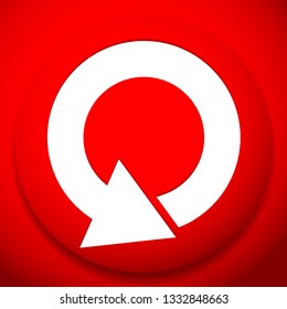 Circular 360 degree arrow icon, Phase, cycle, restart and similar concepts