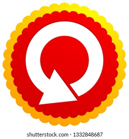 Circular 360 degree arrow icon, Phase, cycle, restart and similar concepts