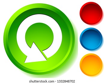 Circular 360 degree arrow icon, Phase, cycle, restart and similar concepts
