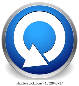 Circular 360 degree arrow icon, Phase, cycle, restart and similar concepts