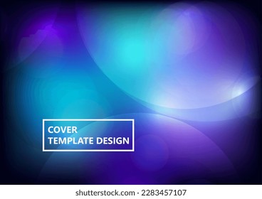 Circular abstract background, neon circles geometric shapes. Abstract round smooth color composition. Vector illustration.