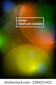 Circular abstract background, neon circles geometric shapes. Abstract round smooth color composition. Vector illustration.