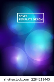 Circular abstract background, neon circles geometric shapes. Abstract round smooth color composition. Vector illustration.