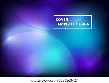 Circular abstract background, neon circles geometric shapes. Abstract round smooth color composition. Vector illustration.