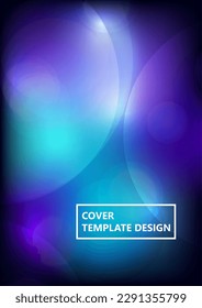 Circular abstract background, neon circles geometric shapes. Abstract round smooth color composition. Vector illustration.