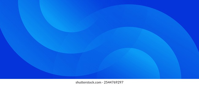 Circular Abstract Blue Background. Featuring Dynamic Shapes Composition Blue Gradient Background, Perfect for Modern Presentations, Wallpapers, Brochures, and Posters, Creative Projects and Marketing