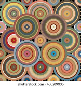 Circular abstract circles based pattern