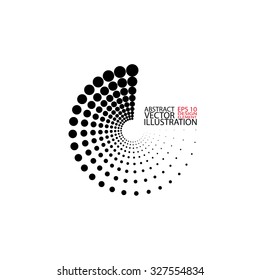 Circular abstract design element. Vector Illustration