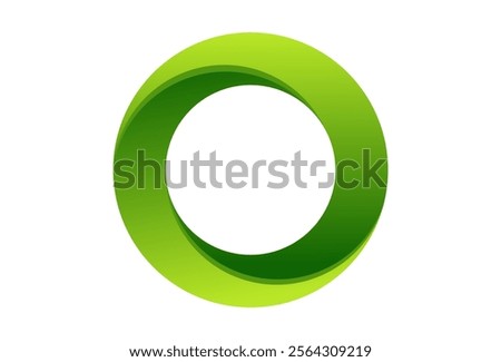Circular abstract graphic. Segmented circle icon, design. Cyclical spiral, swirl, twirl graphic vector template