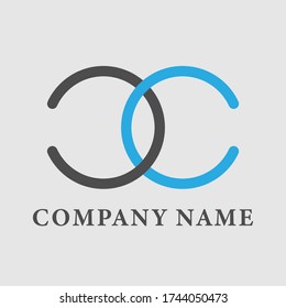 diseño de logotipo abstracto circular, diseño sencillo para su sitio web y empresa. ilustración vectorial