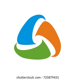 Circular abstract logo design vector template