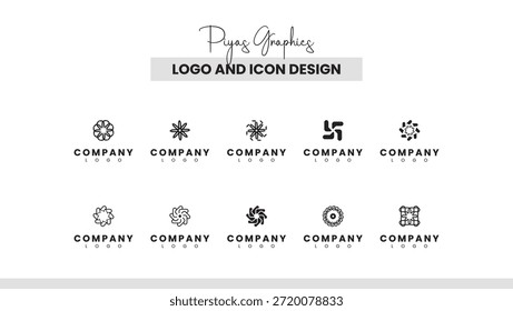Circular Abstract Logo Symbol Collection