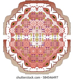 circular abstract pattern flower