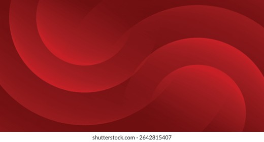 Circular Abstract Red Background. Featuring Dynamic Shapes Composition Red Gradient Background, Perfect for Modern Presentations, Wallpapers, Brochures, and Posters, Creative Projects and Marketing