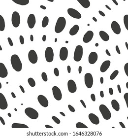 Circular abstract seamless patterns with spots and dots. Background for decoration, wrapping paper, Wallpaper, postcards and greetings. Minimalistic style two colors
