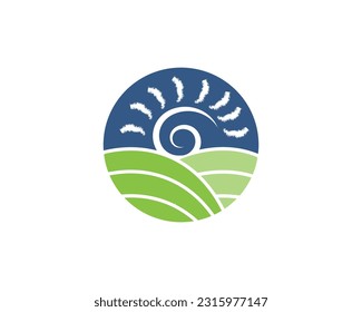 Circular Agriculture Logo Design template