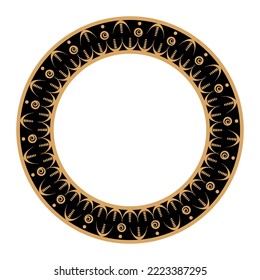 Circular ancient pattern vector illuctration
