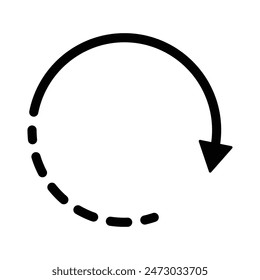 Circular arrow icon collection. refresh, reload arrow icon symbol sign. Vector illustration.