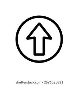 Kreislaufpfeil Symbol Design Führung Navigation und Richtung Symbolisierung von Wachstum und Fortschritt mit einem fetten Grafikstil