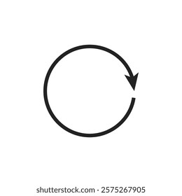 A circular arrow icon in digital interfaces signifies actions like refresh or reload, enhancing navigation and helping users easily recognize actions for a better overall experience