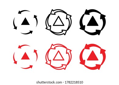 Icono de flecha circular en formato eps 10