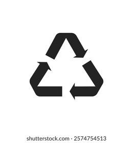 A circular arrow icon representing essential concepts such as refresh, reload, and recycling. This design is ideal for incorporation into user interfaces as well as various environmental designs