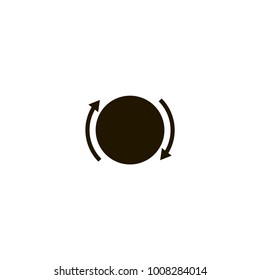 circular arrow icon. sign design