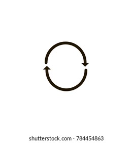 circular arrow icon. sign design