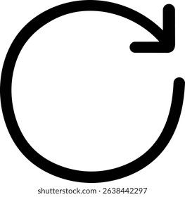 Circular Arrow Icon Symbol Design