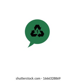 icono de flecha circular. es un símbolo del reciclado de residuos