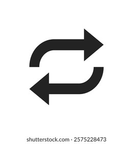 A circular arrow icon that symbolizes refresh or reload actions. This icon is ideal for user interfaces, design applications, and websites that require intuitive navigation for better user experience