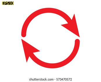 circular arrow icon, vector illustration eps10
