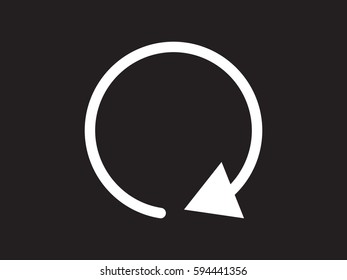 circular arrow icon, vector illustration eps10