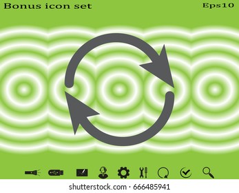 circular arrow icon, vector illustration eps10