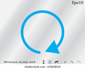circular arrow icon, vector illustration eps10