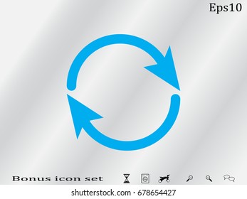 circular arrow icon, vector illustration eps10
