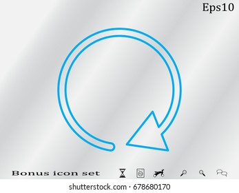 circular arrow icon, vector illustration eps10