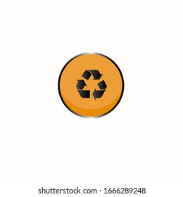 Kreispfeil-Symbol mit. kann als Symbol für Recycling verwendet werden