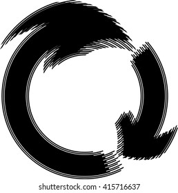 Circular Arrow Paint brush