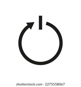 Circular arrow switch icon. Reload symbol. Vector illustration.