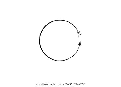 circular arrow symbolizing cycle continuous process template